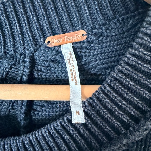 Free People Take The Plunge sweater vest, washed black, M - Picture 6 of 12